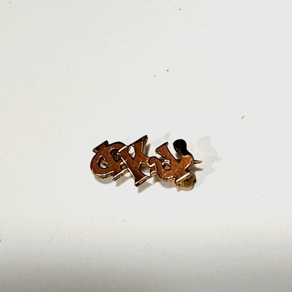 Phi Kappa Psi (Greek Letters) - Vintage Gold Lapel Pin - Picture 1 of 8